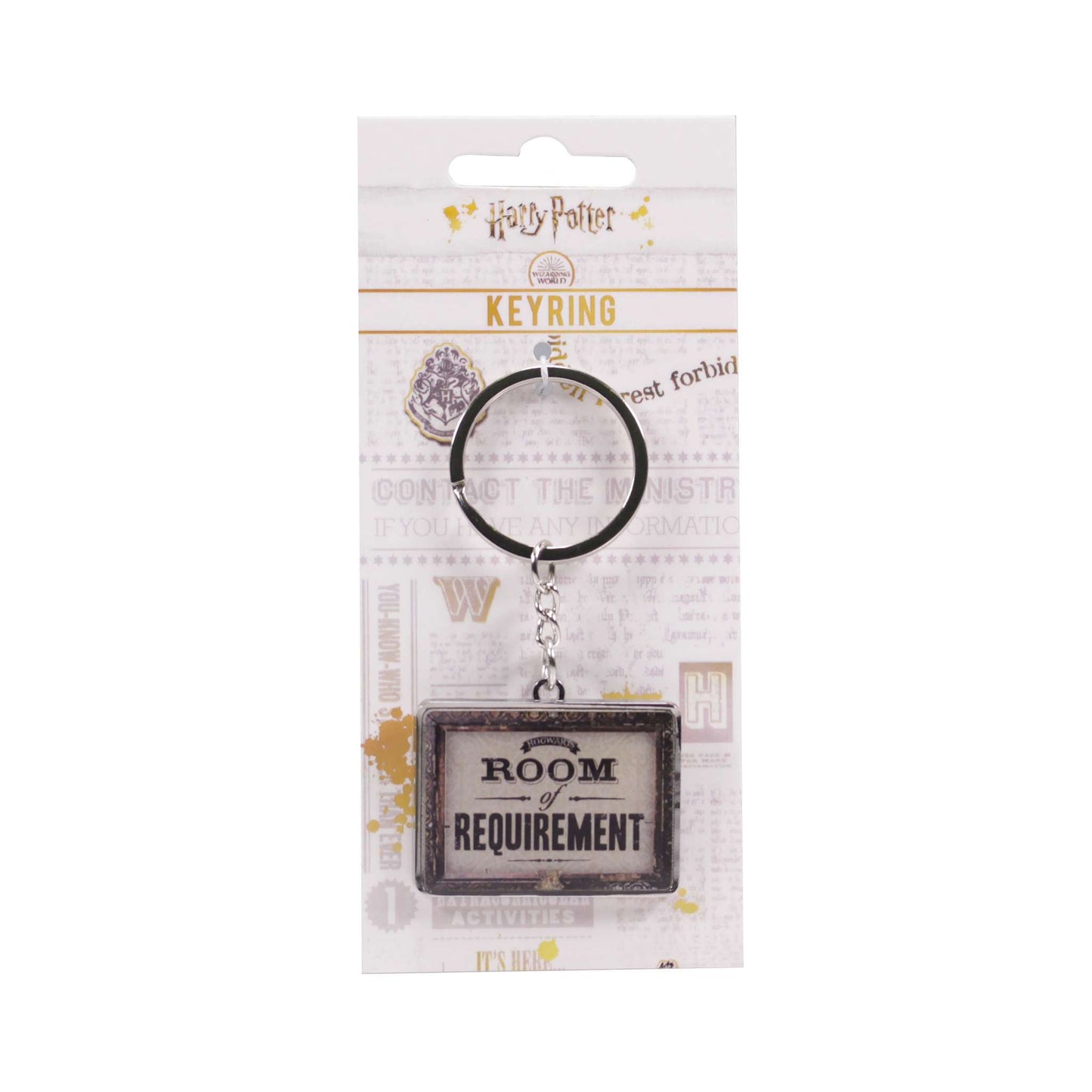 Porte-clés Harry Potter - avec carte d'en-tête exigences de la chambre