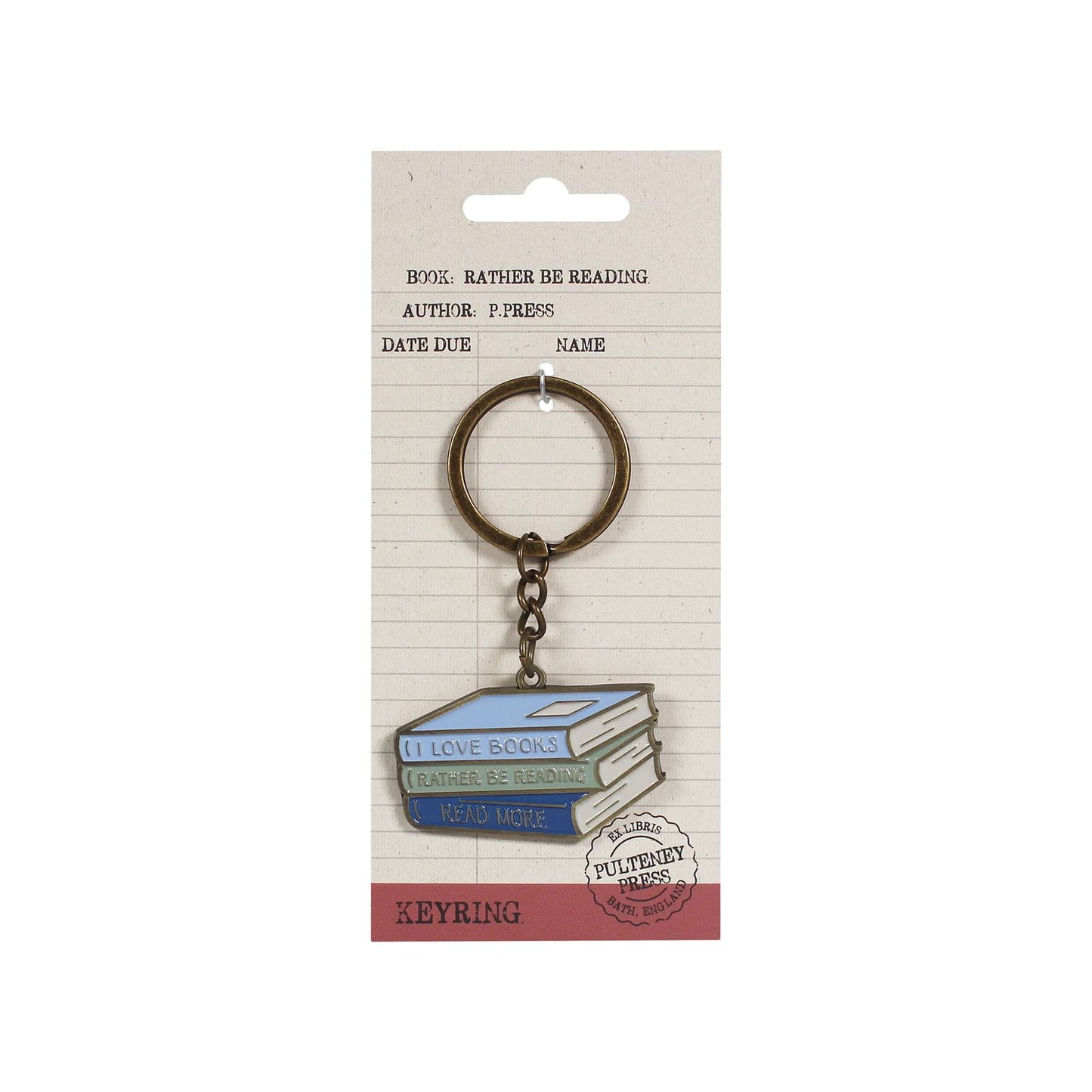 Pulteney Press Rather Be Reading Keychain
