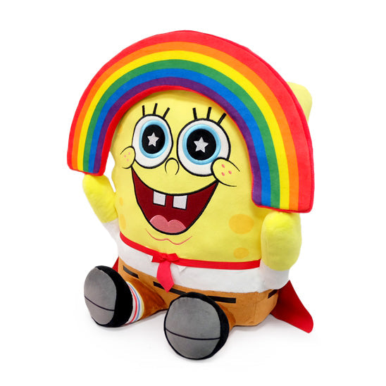 Peluche HugMe - Bob l'Éponge Arc-en-Ciel