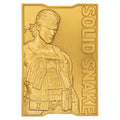 Metal Gear Solid Ingot Collector - 2 24k Gold Plated Snake