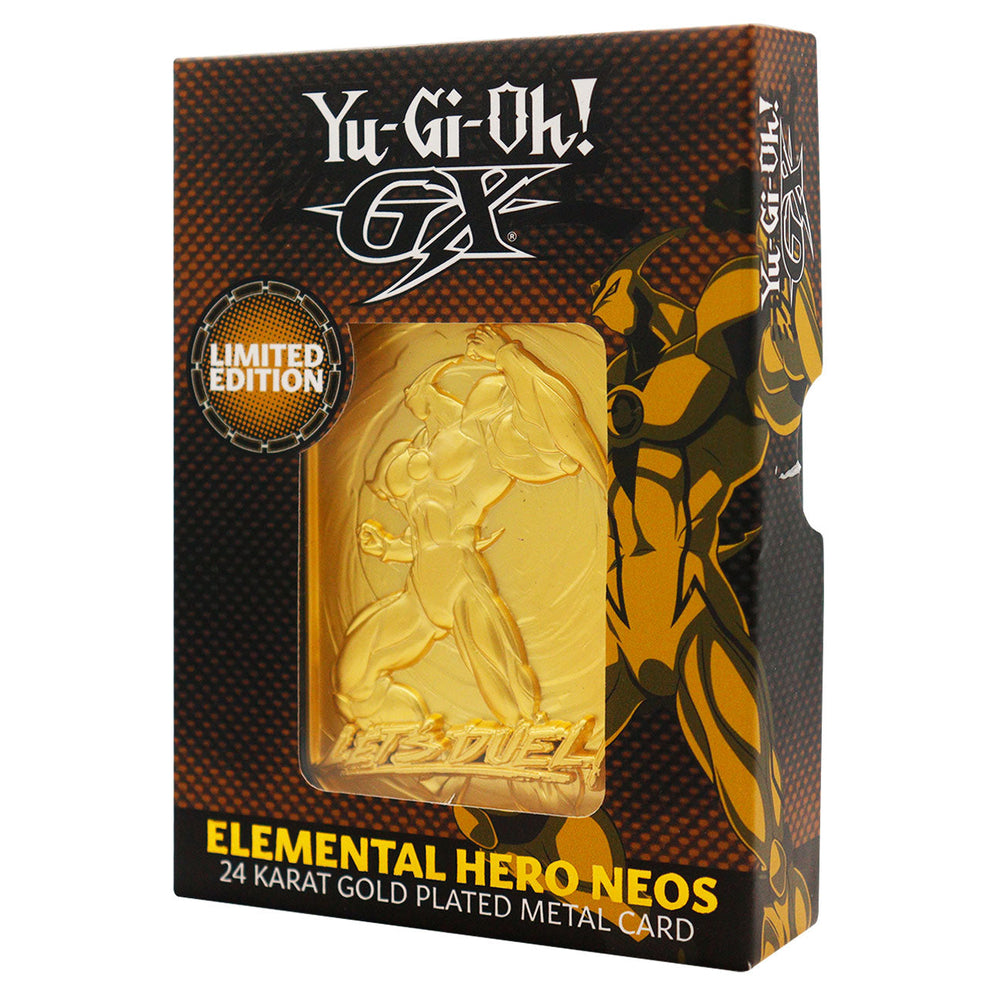 Yu-Gi-Oh! GX Elemental Hero Neos 24K Gold Plated Collector Bar