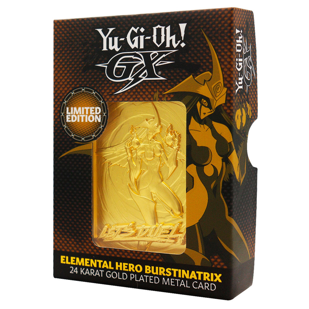 Yu-Gi-Oh! Collector's Gold Plated Bar - GX Elemental Hero Burstinatrix 24K