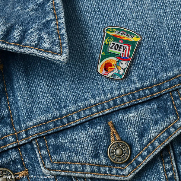 Zoey's Noodles Hamburger Pin