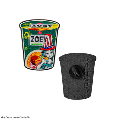 Zoey's Noodles Hamburger Pin