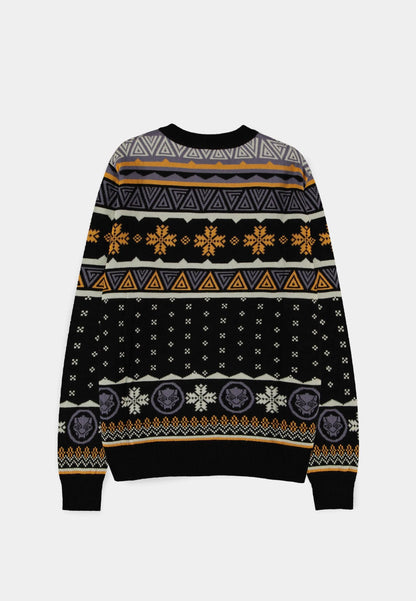 Weihnachtspullover mit schwarzem Panther 