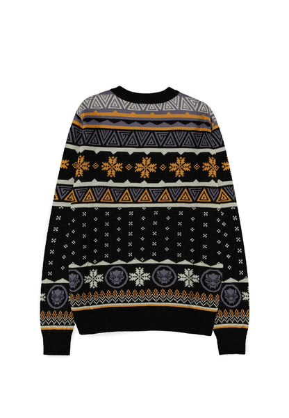 Weihnachtspullover mit schwarzem Panther 