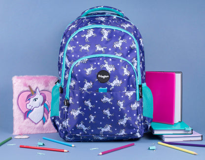 Multi-Compartment Backpack - Unicorn Sky