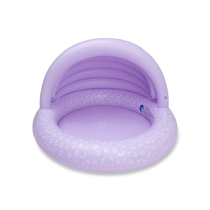 Kids Pool - Lila - Leopard - Ø 100 cm with Canopy