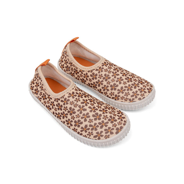 Kids Water Shoes - Orange - Wild Flowers - Size 19-29