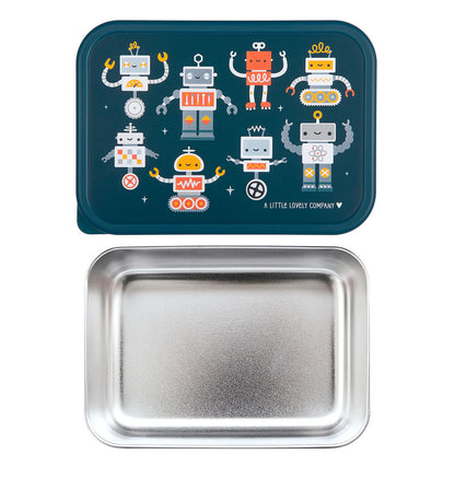 Boîte à déjeuner en inox - Robots – vue 5 – A Little Lovely Company