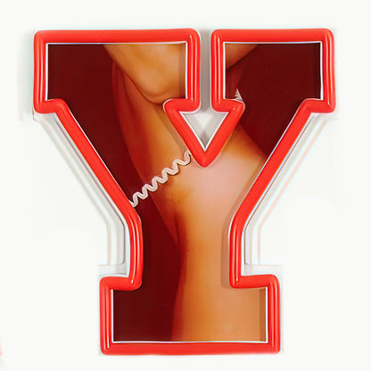 Playboy X Locomocean - Mot-symbole Playboy Néon LED rouge pour montage mural