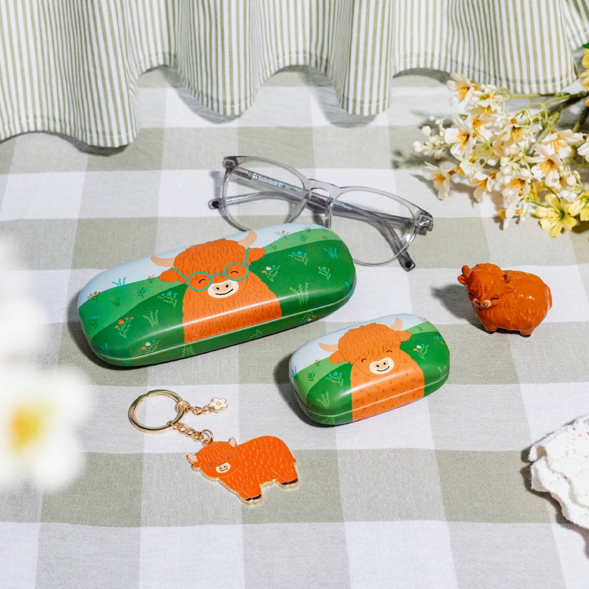 Sleutelhanger met Schotse hooglandkoe