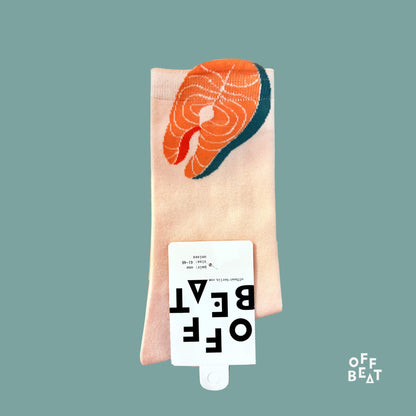 Chaussettes Pop-out Saumon – vue 2