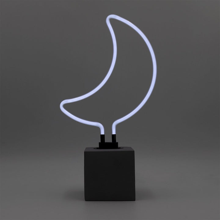 Neonlamp met maanmotief