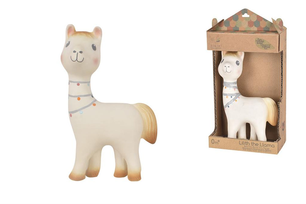 Lilith le Lama – Hochet en Caoutchouc Naturel