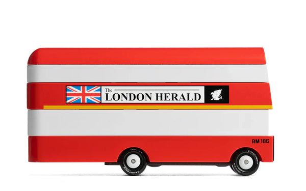 Engelse houten bus Candycar World - The London Herald