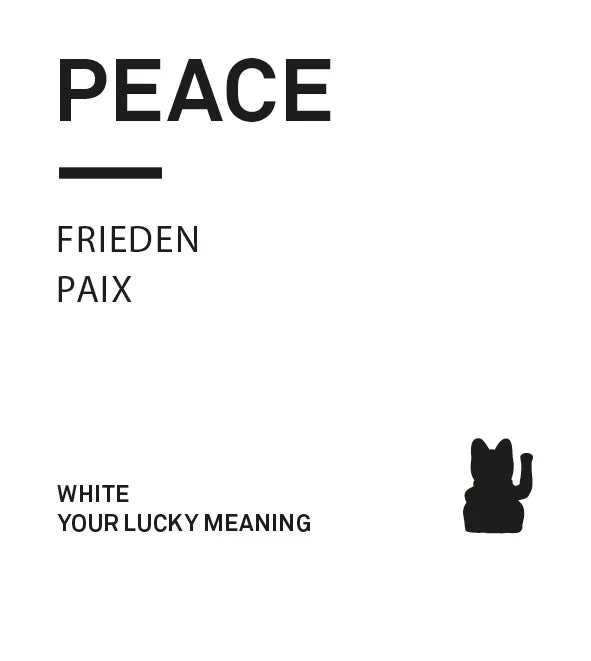 Mini Chat Chanceux Solaire Blanc “Shiora”