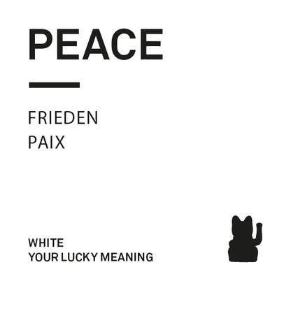 Mini Chat Chanceux Solaire Blanc “Shiora”