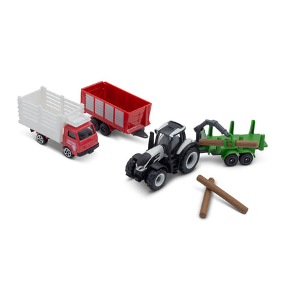 MINI-ENGINS DE TRAVAIL - LOT DE 4 TRACTEURS. VALTRA