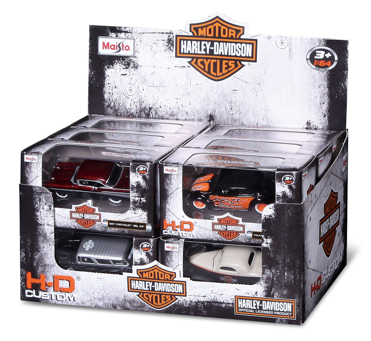 DISTRIBUTEUR DE MODÈLES HARLEY DAVIDSON 1:64