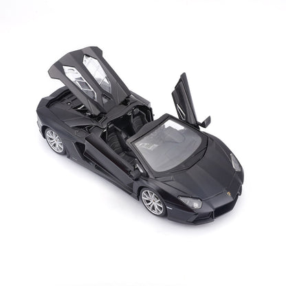 LAMBORGHINI AVENTADOR ROADSTER NOIR MAT 1:24