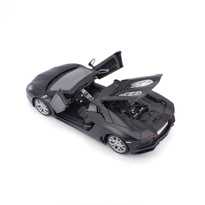 LAMBORGHINI AVENTADOR ROADSTER NOIR MAT 1:24