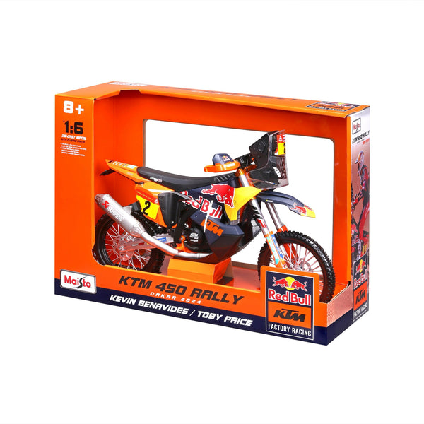 1:6 MOTO RED BULL KTM 450 RALLYE DAKAR 2024 (PRIX #8)