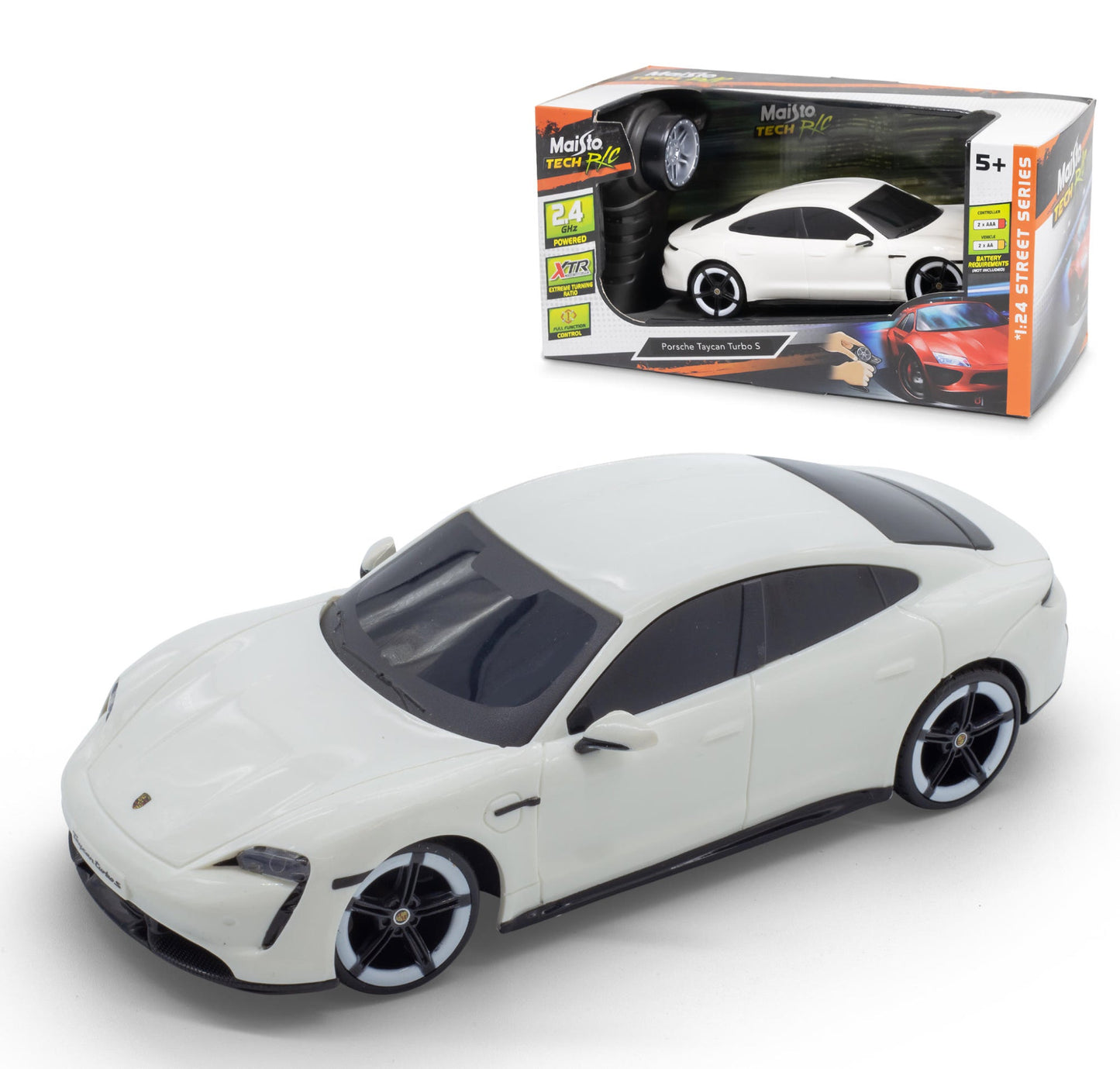 Porsche Taycan Turbo S 2,4 GHz télécommandée à l'échelle 1:24