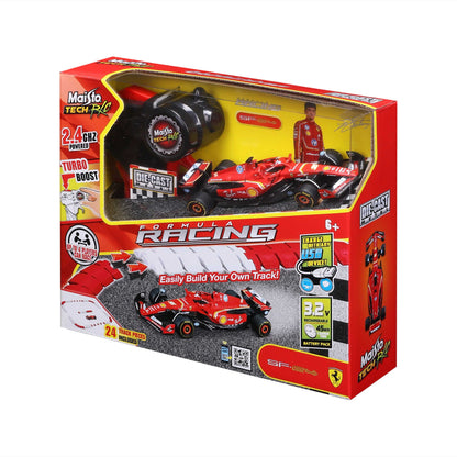 1:41 DIECAST METAL F1 RC RACING MINI CIRCUIT FERRARI 2024 LECLERC 2.4 GHz