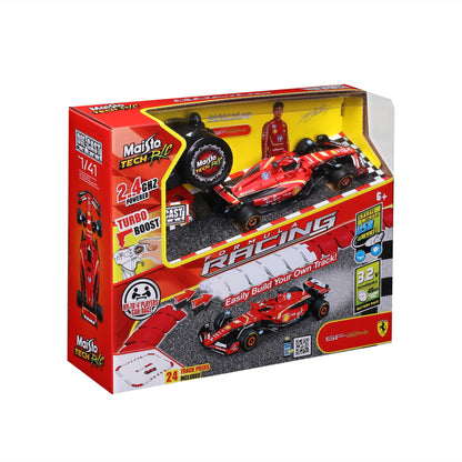 1:41 DIECAST METAL F1 RC RACING MINI CIRCUIT FERRARI 2024 LECLERC 2.4 GHz