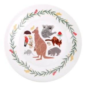 Australiana Porcelain Plate with Suction Cup