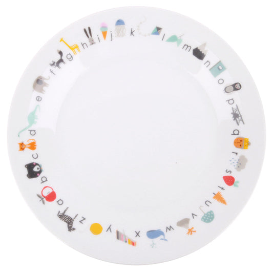 Alphabet Porcelain Plate with Suction Cup