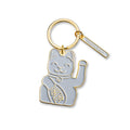 Gray Lucky Cat Key
