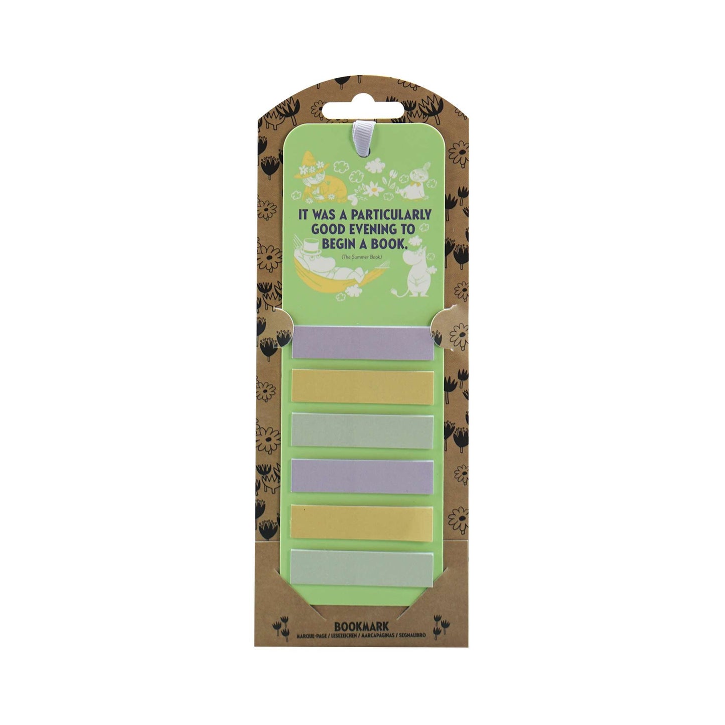 Moomin Daydreaming Bookmark with Sticky Tabs