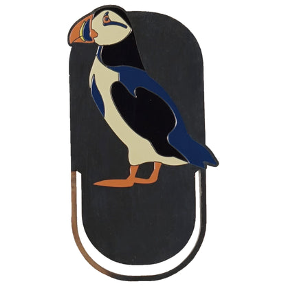 RSPB puffin metal bookmark