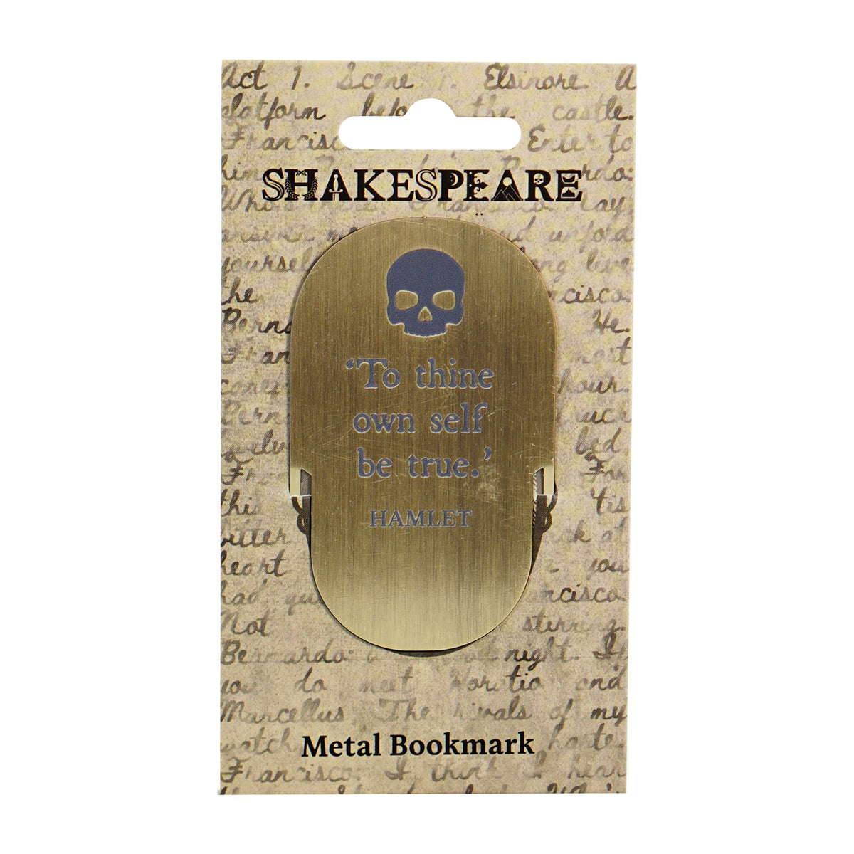 Marque-page en métal Shakespeare - Hamlet