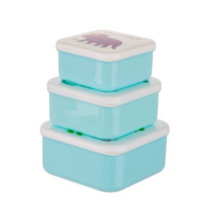 Brullende dinosaurus-lunchboxen - Set van 3