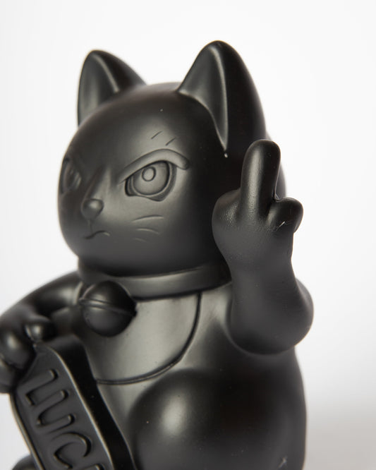 Chat Chanceux « Fuck » Noir
