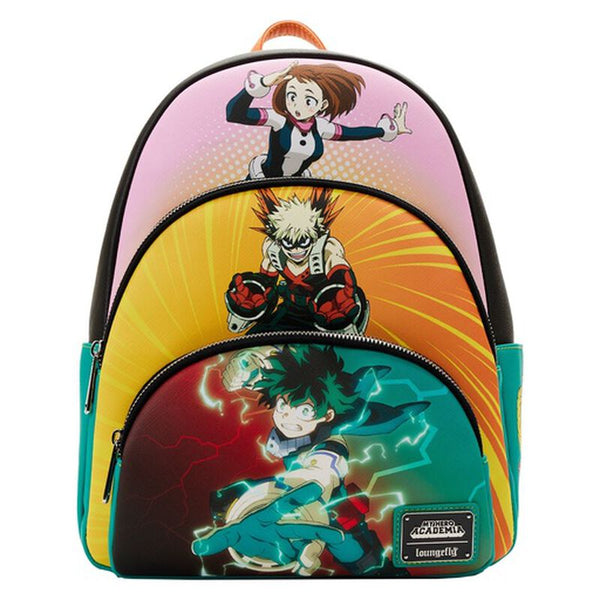 Kleine My Hero Academia-rugzakken - Scène met drie vakken