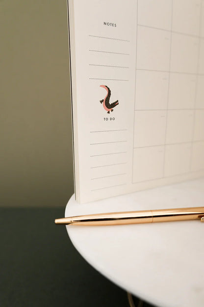 Pink Croco - Monthly Planner Spiral Bound