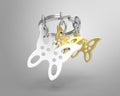 Keyring Gold Butterfly