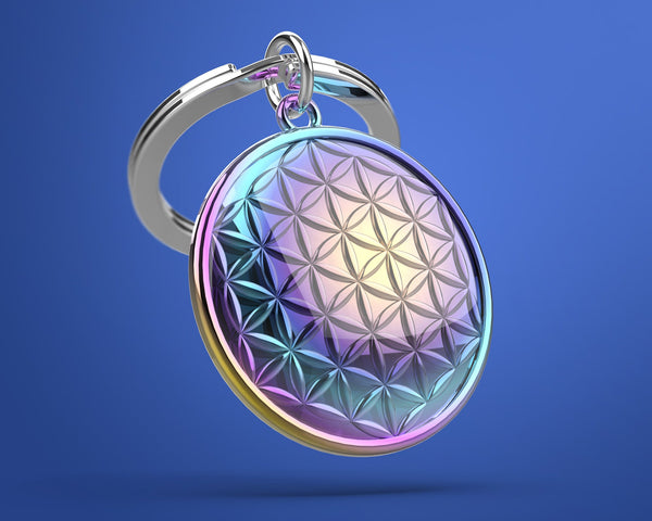 Flower of Life key ring