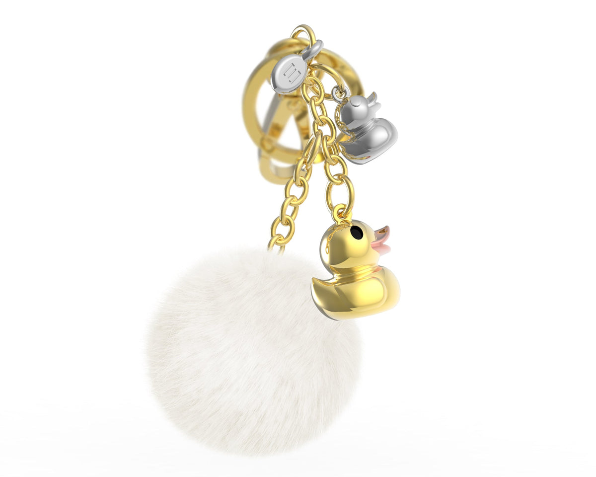 Gouden Eendenfamilie Tashanger met Pompon