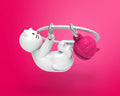 Keyring Chat White
