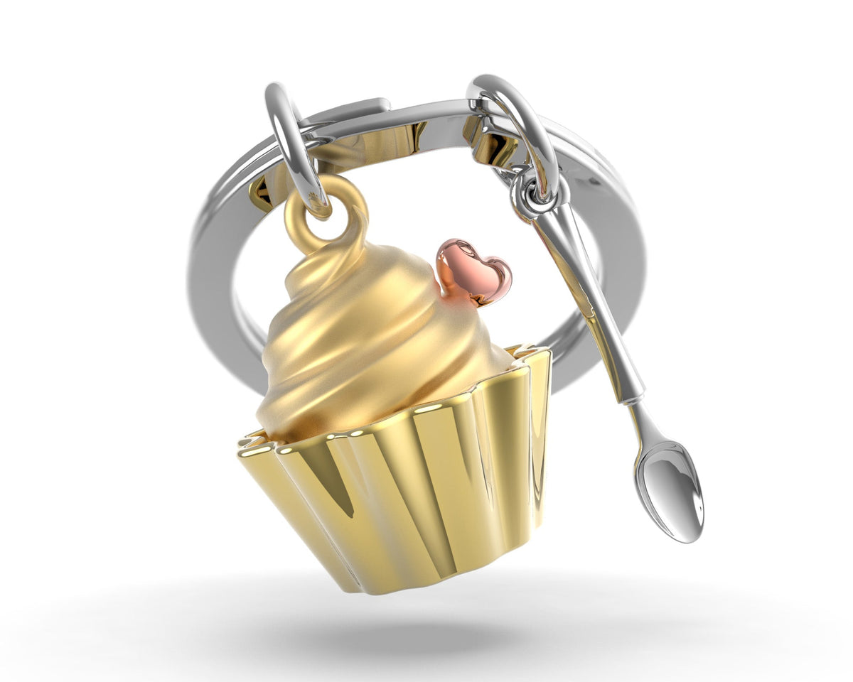 Keyring Cupcake Doré