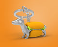 Porte-clés Chien Hot Dog
