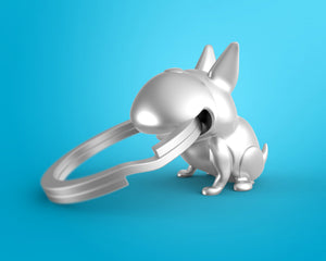 Sleutelhanger zwarte Bully-hond