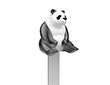 Lesezeichen Panda