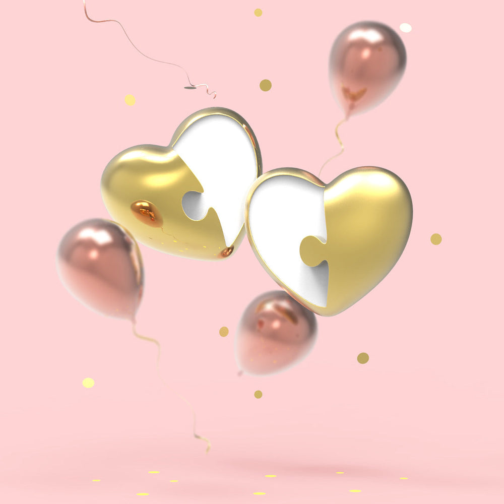 Puzzle Heart Pins