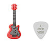 Pin's Guitare Rock et Médiator